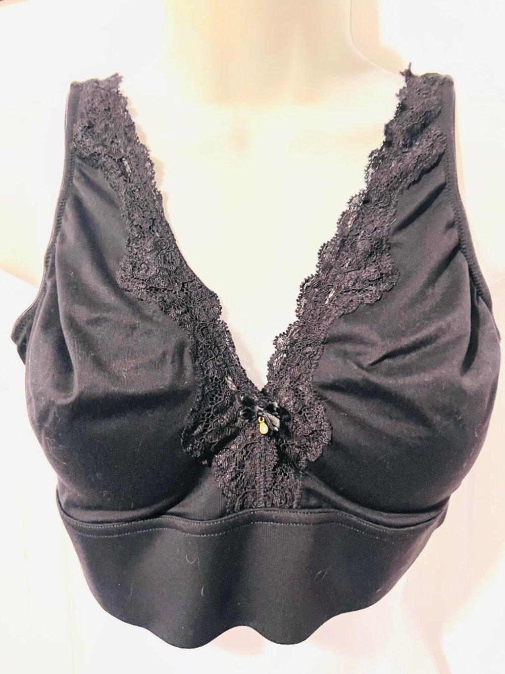 Soma Embraceable Wireless Unlined Lace Bra-Large-Super Soft-Adjustable-Lightweig - Picture 6 of 14